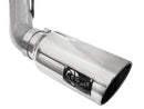 aFe Atlas Exhaust 4in DPF-Back Exhaust Aluminized Steel Polished Tip 11-14 ford Diesel Truck V8-6.7L - afe49-03065-P