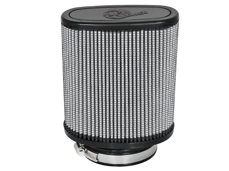 aFe Magnum FLOW Pro DRY S Universal Air Filter 3.5in Flange 5.75x5in Base 6x2.75in Top 6.5in Height - afe21-90096