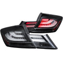 ANZO 2013-2015 Honda Civic LED Taillights Black - anz321323