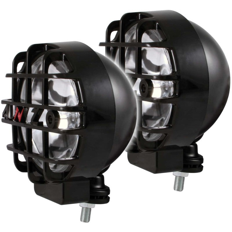 ANZO Hid Off Road Light Universal 6in HID BULLET Style Off Road Lights Black Pair - anz861096