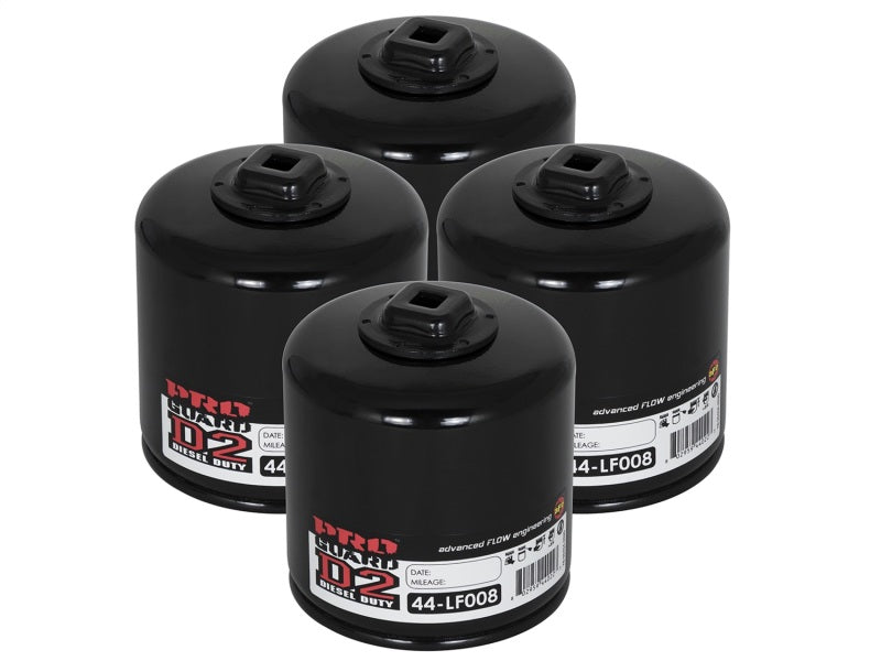 aFe Pro GUARD D2 Oil Filter 93-11 Ford Gas Trucks V8 4.6L/5.4L/5.8L (4 Pack) - afe44-LF008-MB