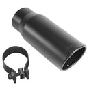 MagnaFlow Tip Stainless Black Coated Single Wall Round Single Outlet 5in Dia 4in Inlet 13in L - mag35238
