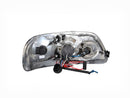ANZO 1997.5-2003 Ford F-150 Projector Headlights w/ Halo and LED Chrome 1pc - anz111032