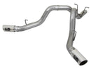 aFe Large Bore-HD 4in 409-SS DPF-Back Exhaust w/Dual Polished Tips 2017 GM Duramax V8-6.6L (td) L5P - afe49-44086-P