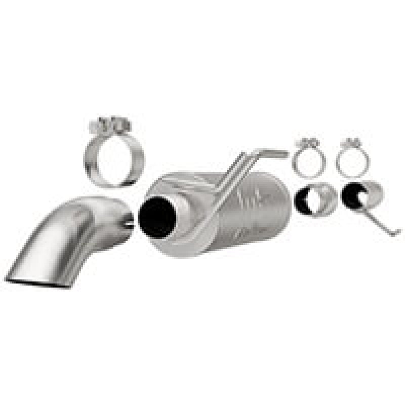 MagnaFlow Cat-Back, SS, 2.5/3in, Turn Down In Front Rear Tire 2015 Ford F150 5.0L V8 Ext Cab - mag19083