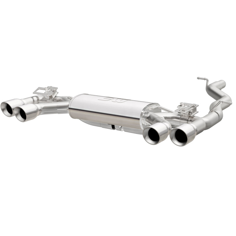 MagnaFlow Sys C/B 2015 Volkswagen Golf R 3in Polished SS Quad Tip Split Rear Exit - mag19165