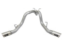 aFe ATLAS 4in DPF-Back Alum Steel Exhaust System w/Dual Exit Polished Tip 2017 GM Duramax 6.6L (td) - afe49-04086-P