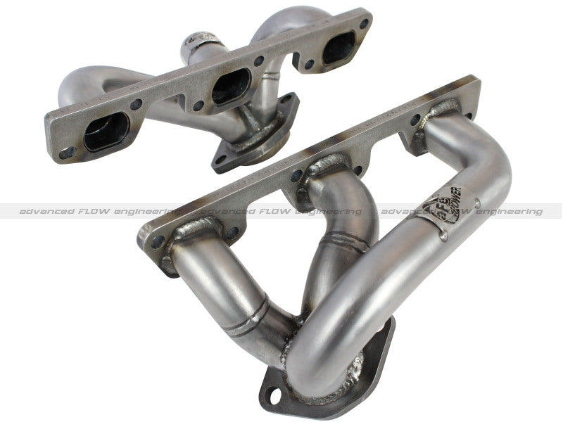 aFe Twisted Steel Header SS-409 HDR Jeep Wrangler JK 07-11 V6 3.8L - afe48-46203