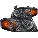 ANZO 2004-2006 Nissan Sentra Crystal Headlights Black - anz121235