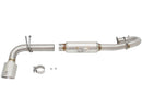 aFe 11-16 Scion TC L4-2.5L 304SS 2-1/4in to 2-1/2in Axle-Back Takeda Exhaust w/ Polished Tip - afe49-36025-P