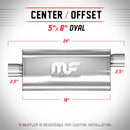 MagnaFlow Muffler Mag SS 18X5X8 2.5 O/C - mag12256