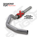 Diamond Eye KIT 5in CB MFLR RPLCMENT PIPE SGL AL: 2004.5-2007.5 DODGE CUMMINS 600 - depK5244A-RP