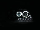 ANZO 1997.5-2003 Ford F-150 Projector Headlights w/ Halo Chrome 1pc - anz111054