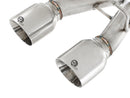 aFe MACHForce XP 2-1/2in SS-304 Cat-Back Exhausts w/ Polished Dual Tips 2008 VW Golf R32 V6-3.2L MKV - afe49-36408-P