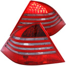 ANZO 2000-2005 Mercedes Benz S Class W220 LED Taillights Red/Smoke - anz321122