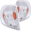 ANZO Corner Lights 1997-2003 Ford F-150 Euro Corner Lights Chrome w/ Amber Reflector - anz521012