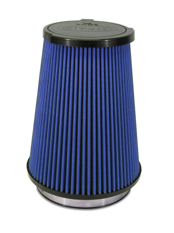 Airaid 10-14 Ford Mustang Shelby 5.4L Supercharged Direct Replacement Filter - Oiled / Blue Media - air860-512
