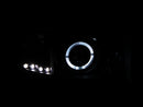 ANZO 1994-2001 Dodge Ram Projector Headlights w/ Halo Black - anz111196