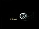 ANZO 1994-2001 Dodge Ram Projector Headlights w/ Halo Black - anz111065