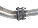 aFe Twisted Steel Delete Down-Pipe and Y-Pipe 2 to 2-1/2in Alum Steel Exhaust 12-16 Jeep Wrangler - afe48-06210