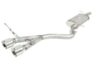 aFe MACHForce XP 2-1/2in SS-304 Cat-Back Exhausts w/ Polished Dual Tips 2008 VW Golf R32 V6-3.2L MKV - afe49-36408-P