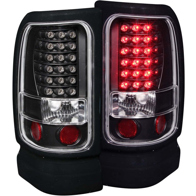 ANZO 1994-2001 Dodge Ram LED Taillights Black - anz311073