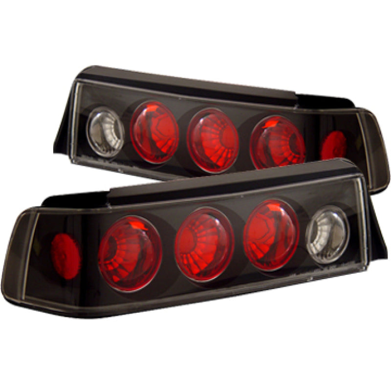 ANZO 1988-1991 Honda Civic Taillights Black - anz221053