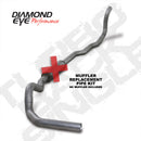 Diamond Eye KIT 4in TB MFLR RPLCMENT PIPE SGL AL: 89-93 DODGE CUMMINS 5.9L - depK4211A-RP