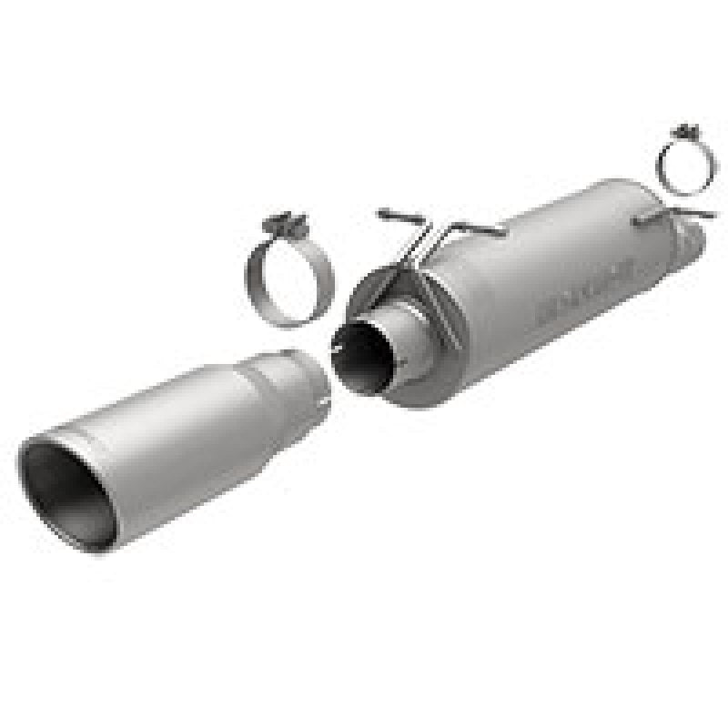 MagnaFlow 99-03 Ford Diesel V8 7.3L F250/350 Super Duty Single P/S Rear Exit D-Fit Muffler Kit - mag16985