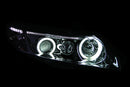 ANZO 2006-2011 Honda Civic Projector Headlights w/ Halo Chrome (CCFL) - anz121061