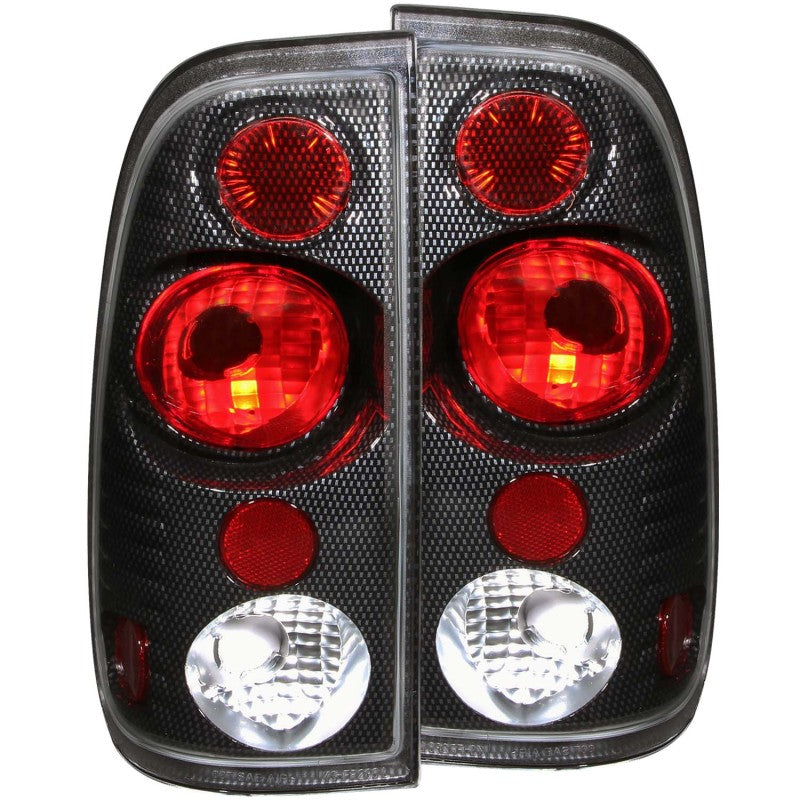 ANZO 1997-2003 Ford F-150 Taillights Carbon - anz211064