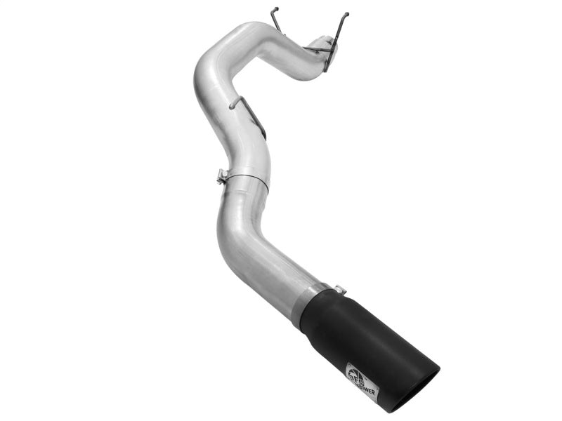 aFe Atlas 5in DPF-Back Aluminized Steel Exh Dodge RAM Diesel 13-14 L6-6.7L Mega Cab w/ Black Tip - afe49-02039-B