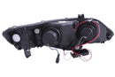 ANZO 2006-2011 Honda Civic Projector Headlights w/ Halo Black (CCFL) - anz121454