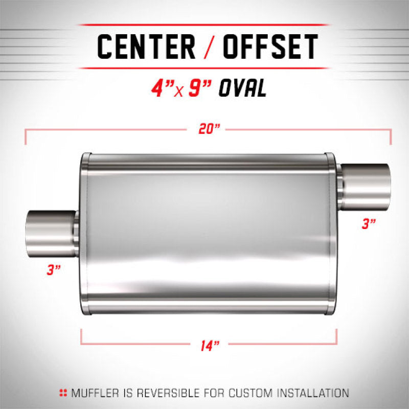 MagnaFlow Muffler Trb SS 4X9 14 3/3.0 - mag13219