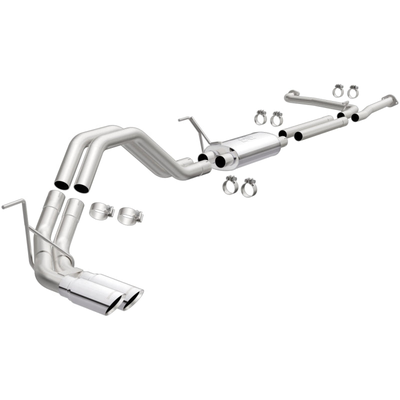 MagnaFlow 16-17 Titan XD V8-5.6LGAS 409 SS Polished 2.5in. MF Series Cat-Back Dual Exhaust - mag19372