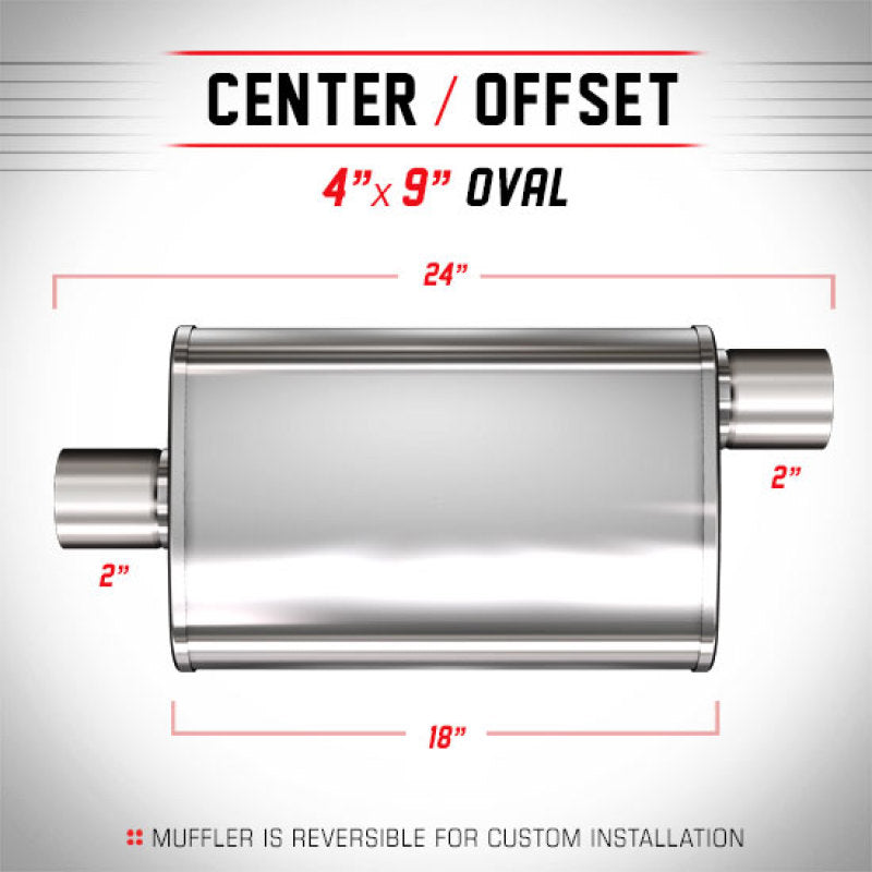 MagnaFlow Muffler Trb SS 4X9 18 2/2.0 - mag13254