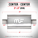 MagnaFlow Muffler Mag SS 14X5X8 2.5/2.5 C/O - mag14216