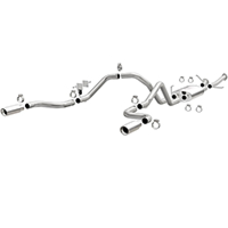 MagnaFlow 14 Toyota Tundra V8 4.6L/5.7L Stainless Cat Back Exhaust Dual Split Rear Exit - mag15305