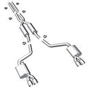MagnaFlow Dodge Challenger 11-14 V6 3.6L Dual Split Rear Exit Stainless C/B Performance Exhaust - mag15098