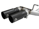 aFe Rebel Exhausts 3in SS Cat-Back 15-16 Ford F-150 EcoBoost V6 2.7/3.5L V8 5.0L w/ Black Tips - afe49-43081-B