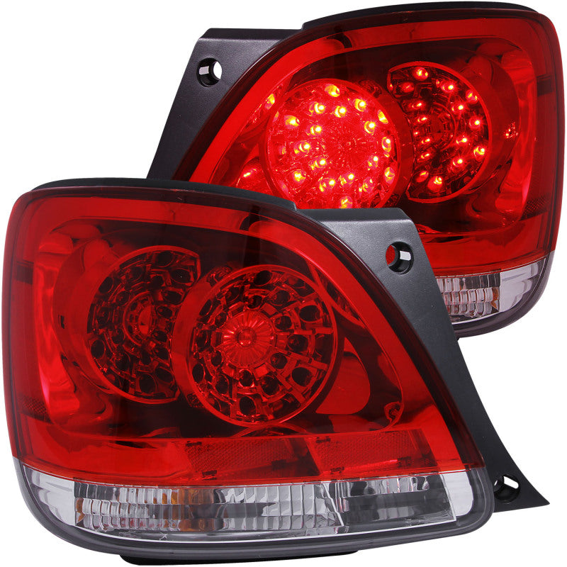 ANZO 1998-2005 Lexus Gs300 LED Taillights Red/Clear - anz321101