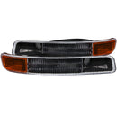 ANZO 1999-2006 Gmc Sierra 1500 Euro Parking Lights Black w/ Amber Reflector - anz511005