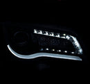 ANZO 2011-2014 Chrysler 300 Projector Headlights w/ Plank Style Design Black - anz121495