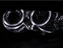 ANZO 2000-2003 BMW 3 Series E46 Projector Headlights w/ Halo Chrome - anz121268