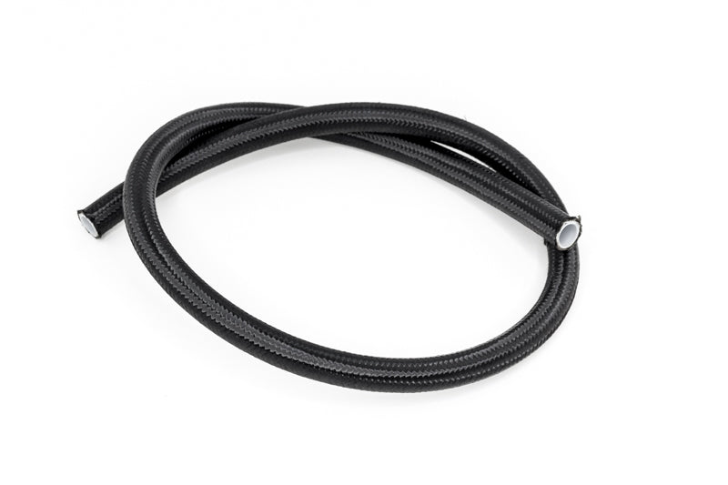 DeatschWerks 6AN Black Nylon Braided PTFE Hose 3 Feet - dw6-02-0864-3
