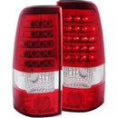 ANZO 1999-2007 Chevrolet Silverado 1500 LED Taillights Red/Clear - anz311010