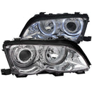 ANZO 2002-2005 BMW 3 Series E46 Projector Headlights w/ Halo Chrome - anz121212