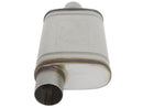 aFe MACHForce XP SS Muffler 3in Center Inlet / 3in Outlet 9in L x 4in W x 14in Body - afe49M00031