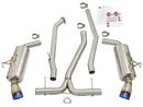 aFe POWER Takeda 16-17 Honda Civic I4-1.5L (t) 2.5-2.25in 304 SS CB Dual-Exit Exhaust Blue Tips - afe49-36615-L