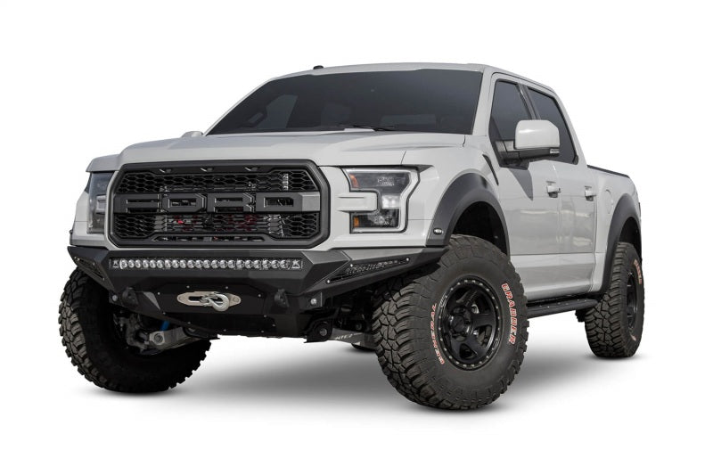 Addictive Desert Designs 17-18 Ford F-150 Raptor Stealth Fighter Front Bumper w/ Winch Mount - addF111202860103